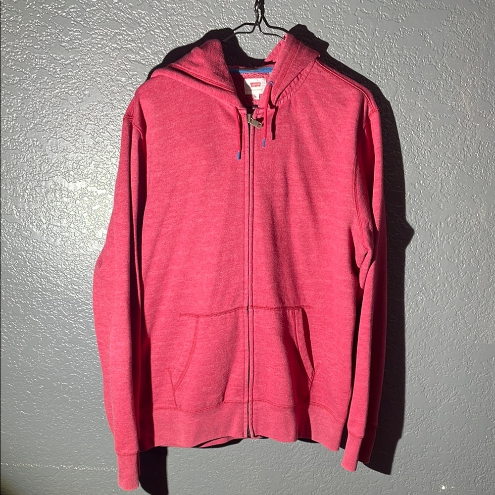 Red Zip-Up Hoodie